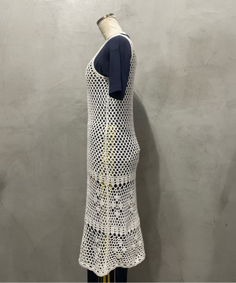 MICHAEL KORS N/S Crochet Knit Dress WH