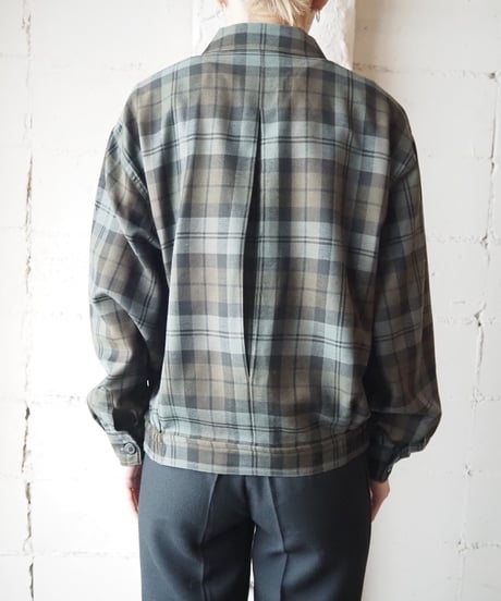 Check Pattern Blouse Shirt GNBK