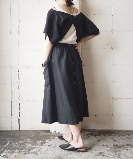 Back Open Stitch Design Dress BK