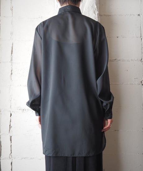1970-80's Euro Sheer L/S Shirt BK