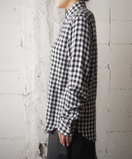 Ralph Lauren Rayon Check Shirt BK WH