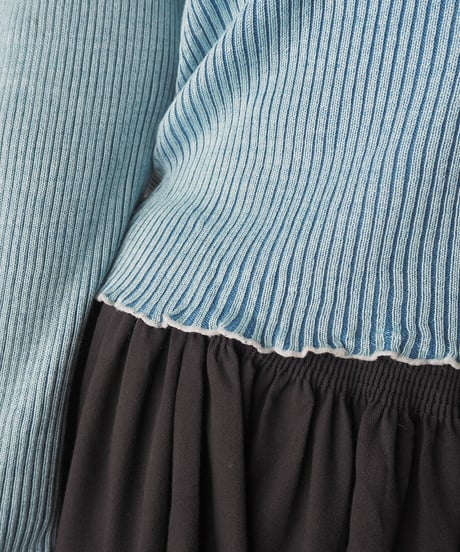 Crewneck Rib Knit LBL BL
