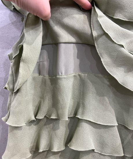 Frill Design Turtle Necl Short Sleeve Blouse MIN