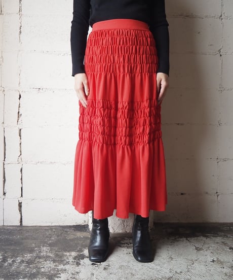 Shirring Design Skirt RE
