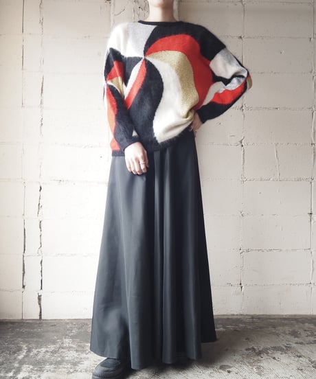 Angora Mix Twist Design Knit BKRE