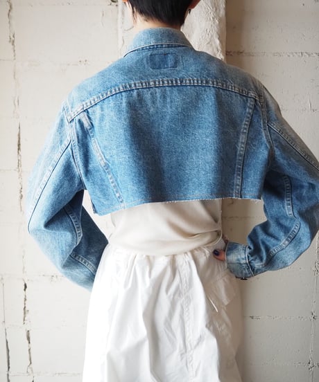REMAKE Cutoff Short Denim Jacket BL