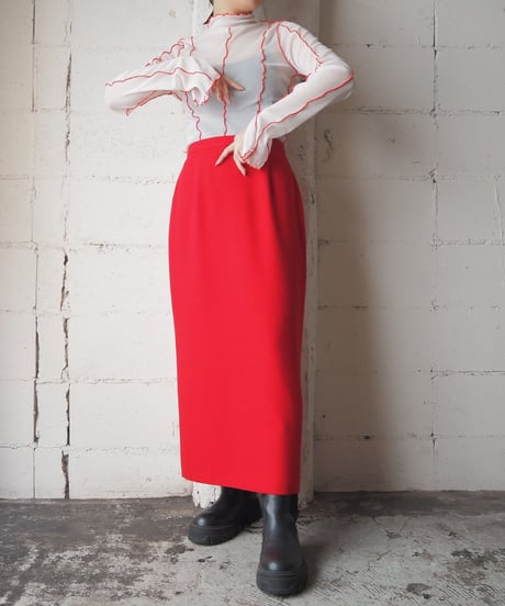 Back Slit Tight Skirt RE