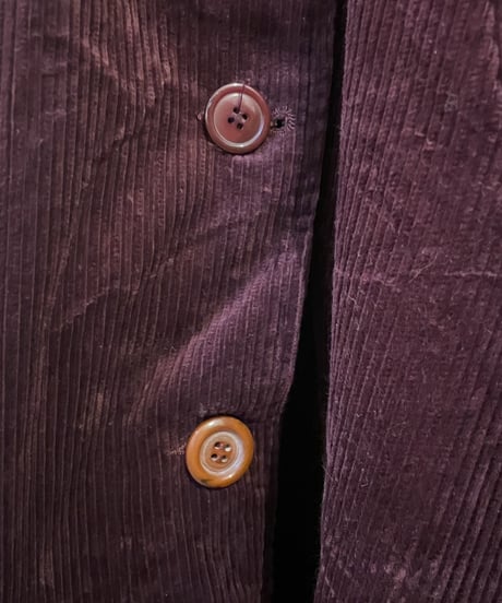 Frill Collar Corduroy Coat PUR