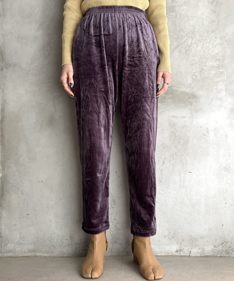 Velour Easy Tapered Pants PUR