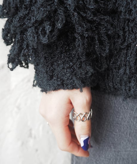 Fringe Knit Cardigan BK