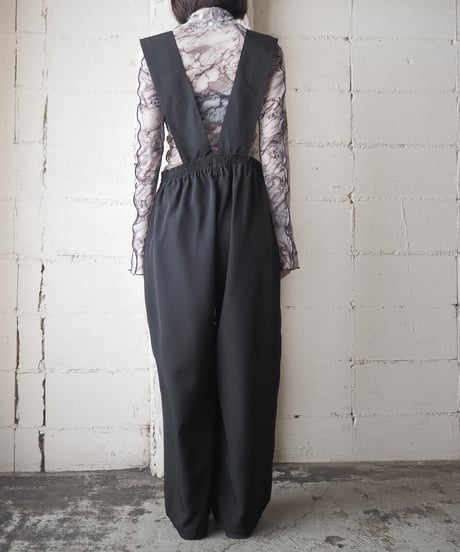 Suspender Tuck Pants BK