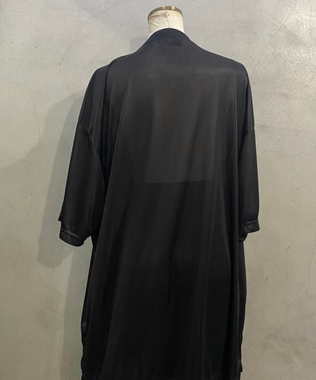 Silky Flame Sheer Tee Shirt BK