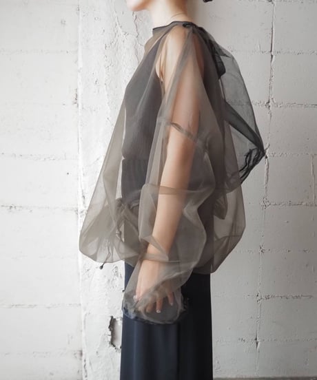 Bicolor Sheer P/O Jacket KA BL