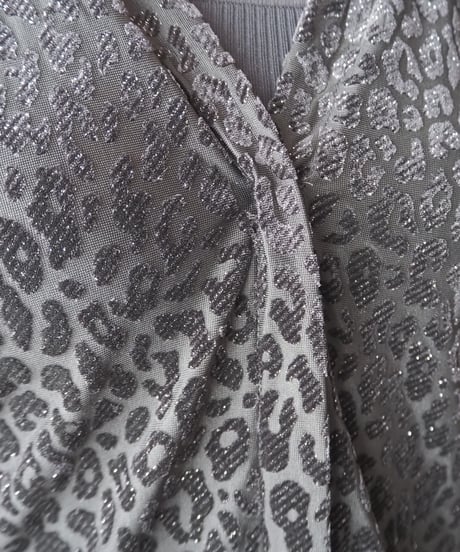 Calvin Klein Leopard Lame Opal Velour Cutsewn BK