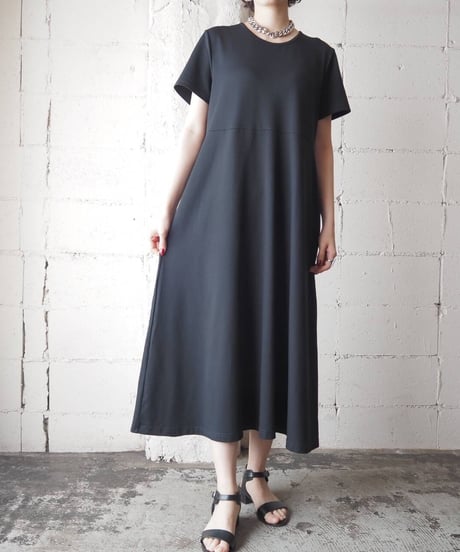 L.L.Bean S/S Collarless Dress BK