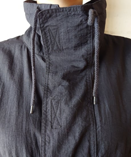 Wide Silhouette Anorak Jacket  BK