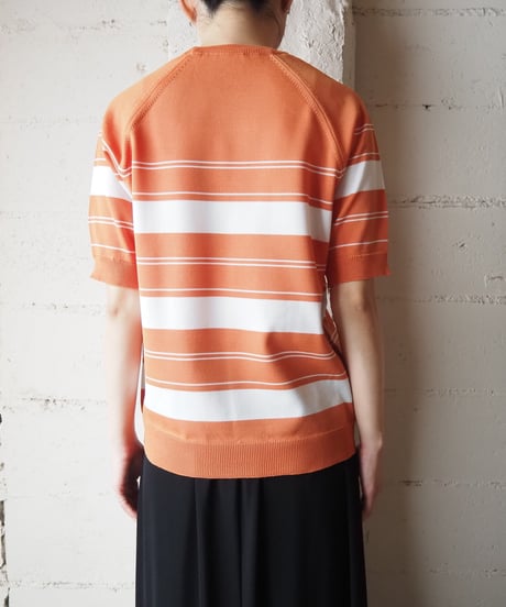 1970's Euro Stripe Short Sleeve Knit OR