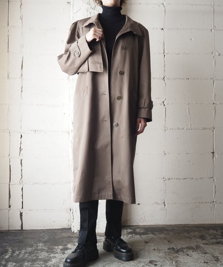 Stand Collar Pleated Coat BR