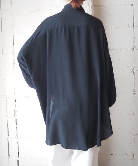 Dolman Sleeve Design Rayon Shirt BK
