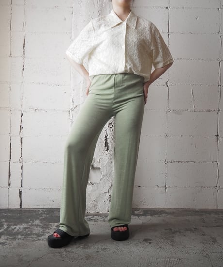 S/S Flower Lace Shirt LYE