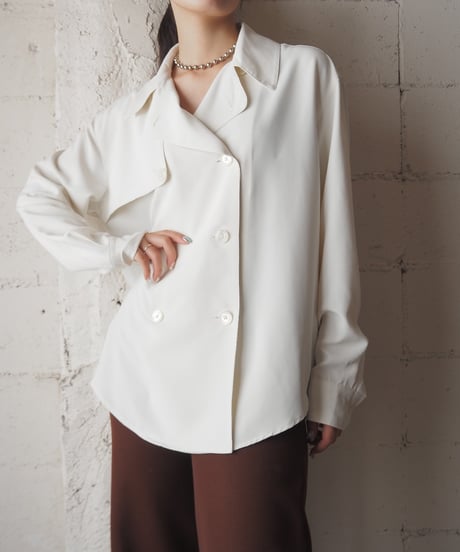 Lauren Long Sleeve Trench Coat Style Shirt