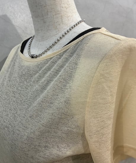Italy Sheer Cropped Tee BE