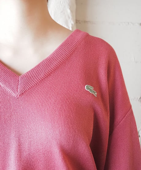 REMAKE LACOSTE V Neck Sweater PI
