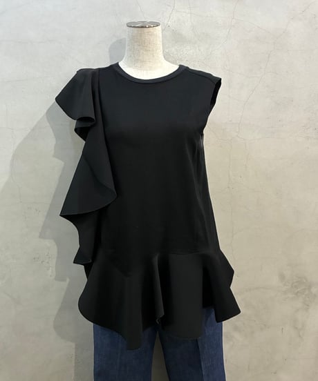 TOGA ARCHIVES Ruffled Design N/S Tops BK