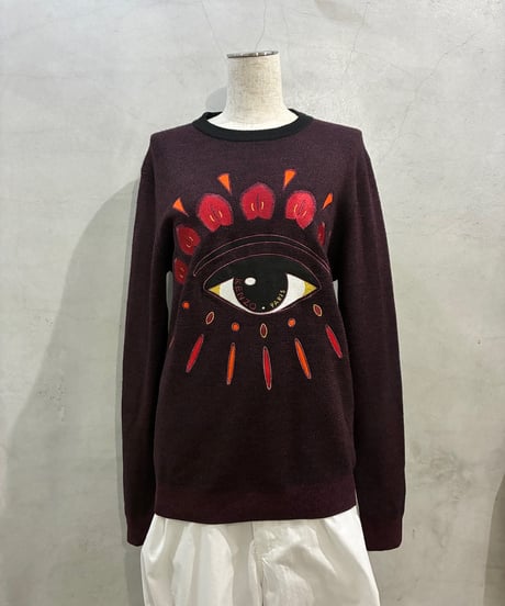 KENZO Eye Embroidery Knit BUR
