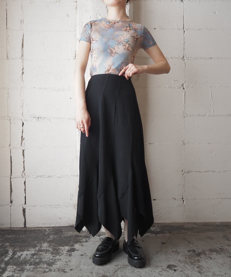 Angel Print Short Sleeve Sheer Tee LBLBE