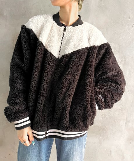NIKE Bi-Color Boa Blouson BKWH