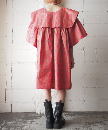 Big Collar Batik Dress PI