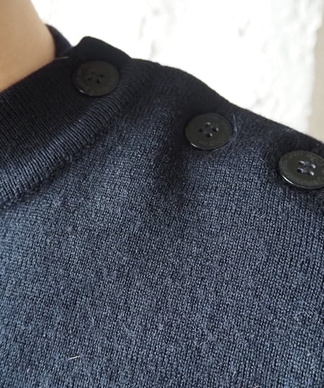 SAINT JAMES Shoulder Button Knit BK