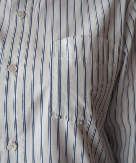 A.P.C. Striped Band Collar Shirt WHBL