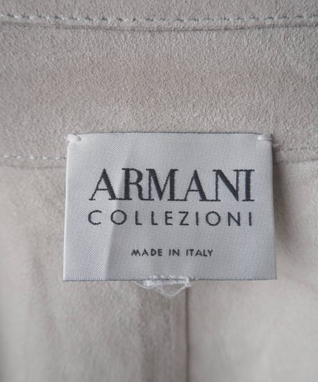 ARMANI Double Zip Stand Collar Leather Jacket IV