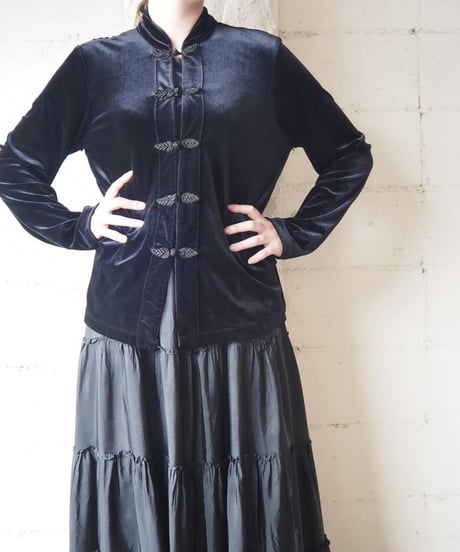 Velour China Shirt BK