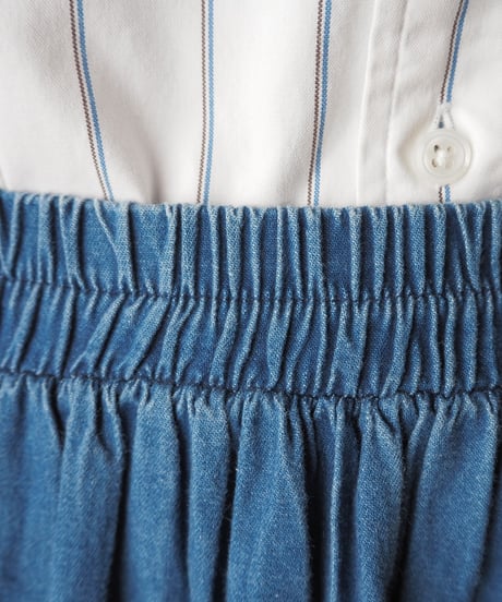 Tiered Denim Skirt BL