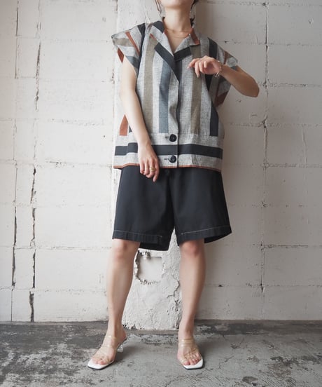 Stripe Tailored Collar Shirt GRORBK