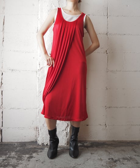Jean Paul GAULTIER FOR TARGET Asymmetric Pleats Dress RE