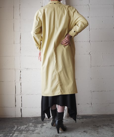 Hook Button 2Way Collar Coat YE