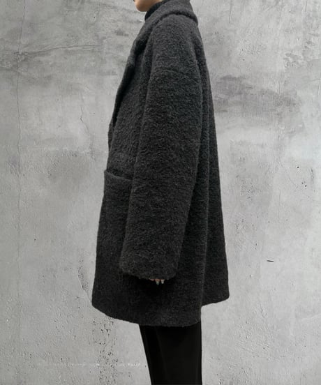 GANNI Wool Chester Coat DGR