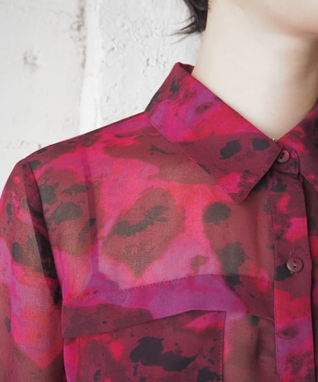 Pattern Sheer Shirt PI
