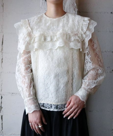 Vintage Flower Lace Blouse IV