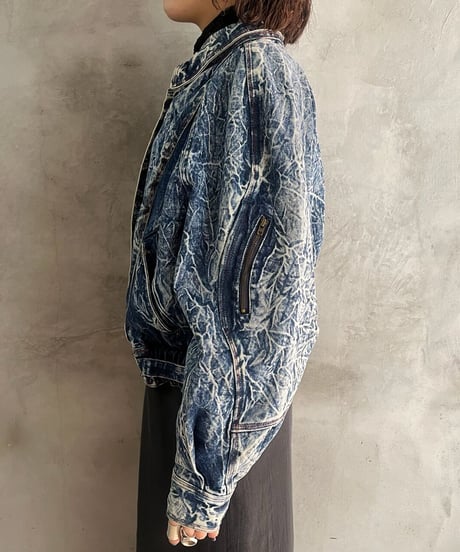Chemical Wash Design Denim Jacket BL