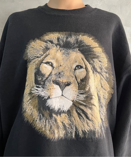 Lion Print Sweat BK