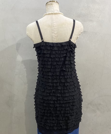 N/S Tiered Lace Camisole Mini Dress BK