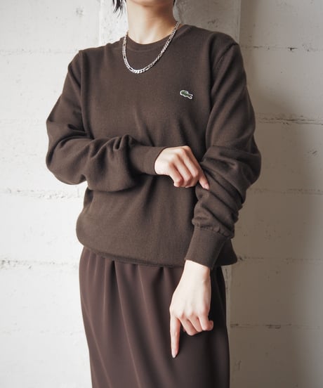 LACOSTE Crew Neck Sweater DBR