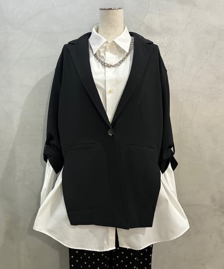 ARMANI EXCHANGE Slit Design Tailored Jacket BK