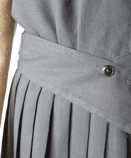 French Sleeve Pleated Dress BK