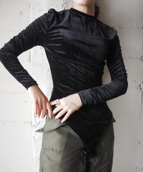 Velour Body Suit BK